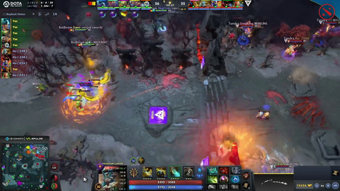 INSANE ending to dota game