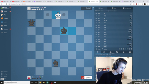 xqc resorts to coke after losing at chess