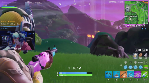 Ninja experiencing trick shotting