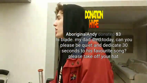 ONLYUSEmeBLADE gets a sad donation