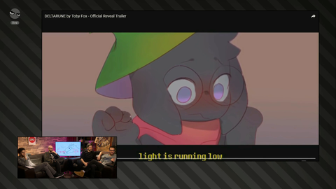 German gaming talk show plays the wrong Deltarune trailer when discussing the game.