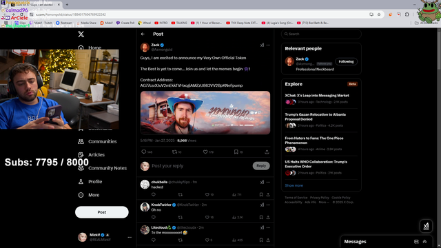 Zackrawr has been hacked(?)