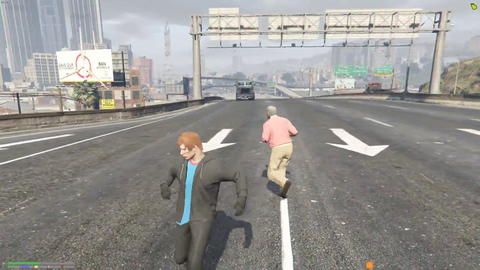 Sodapoppin and Grandpa Play Highway Frogger