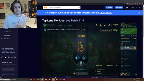 xQc talks real about League of Legends