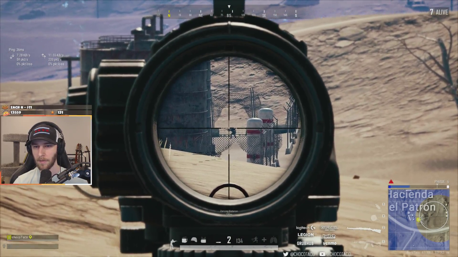 chocoTaco noscope chicken dinner