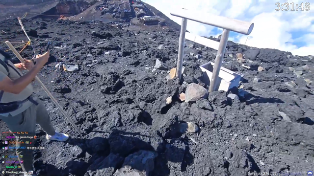 Jinny at the top of Mt. Fuji