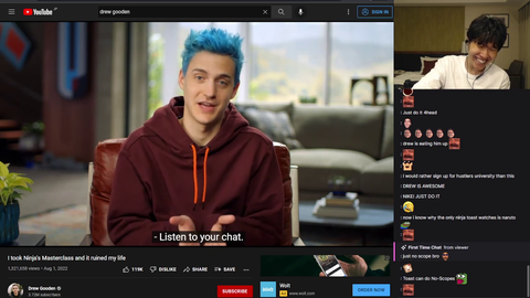 Toast vs Ninja on chatters