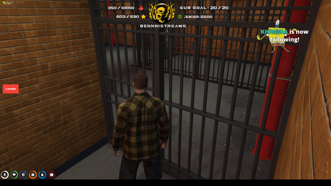 Benni has been waiting 4 IRL hours in a holding cell