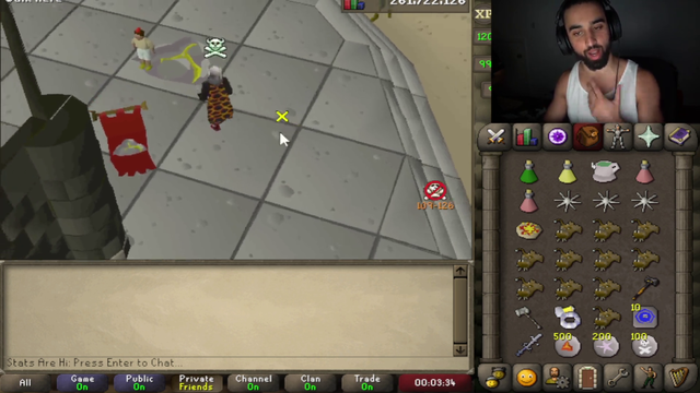 Streamer says hi to his viewers