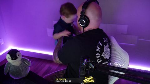 Tim gets peed on