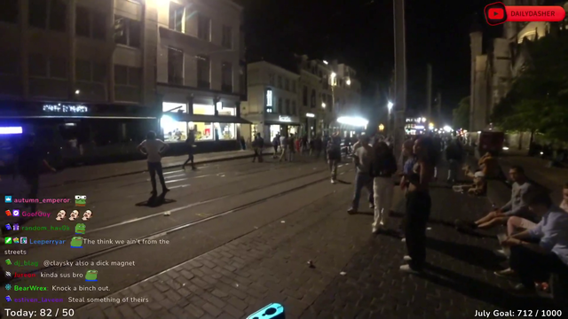 Belgian women can't get enough of Dasher's elephant trunk