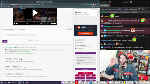 Hasasn calls redditor a dumb cr***** b*tch