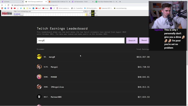 Ludwig shares income (excluding things outside twitch) over past 26 months