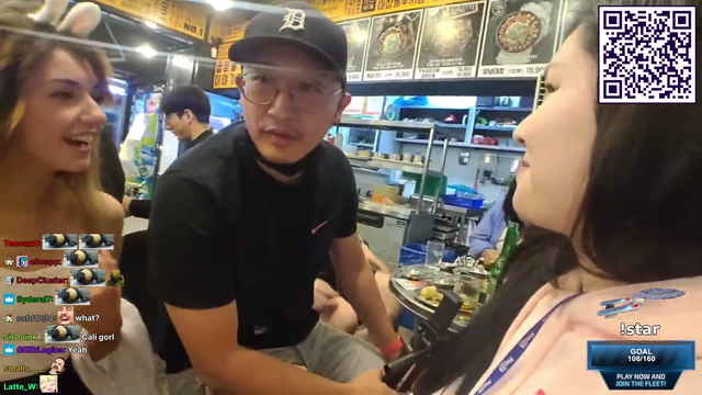 HaChubby gives an American female streamer a pickup line to use on Korean men