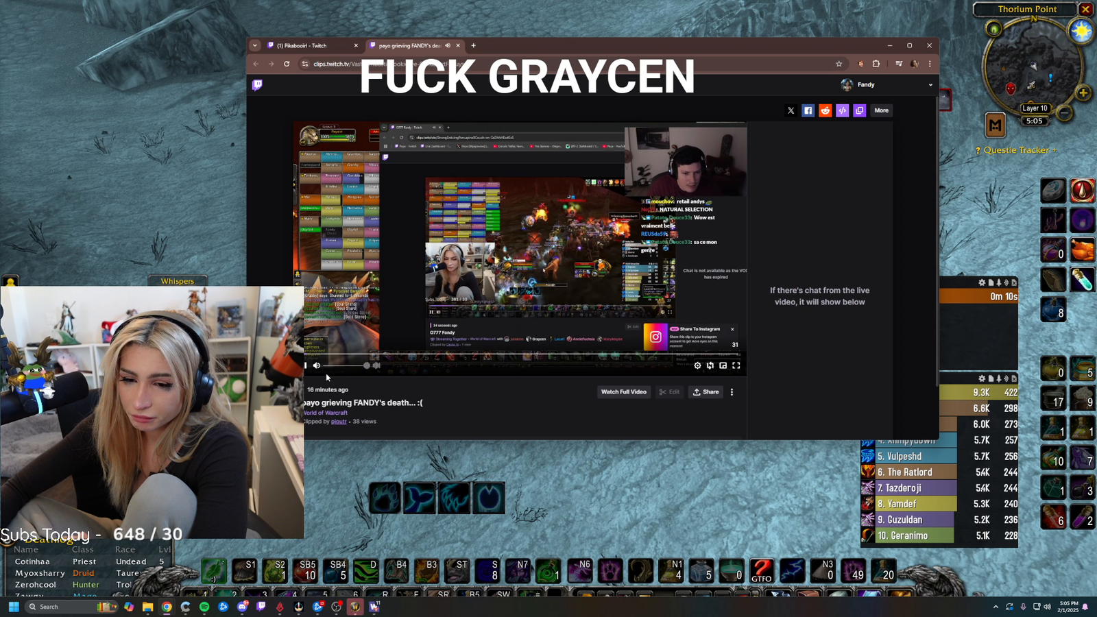 Fandy reacts to Payo watching her death clip
