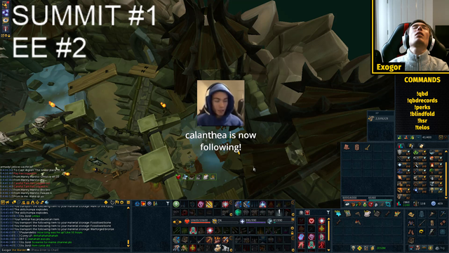 Exogor passes out after grinding Runescape's new skill for 3 days straight
