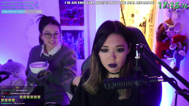Emoly breaks character