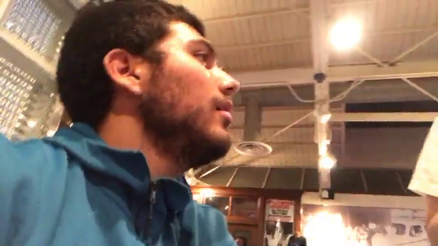 Glink asks for waitresses phone number the most awkward way possible.