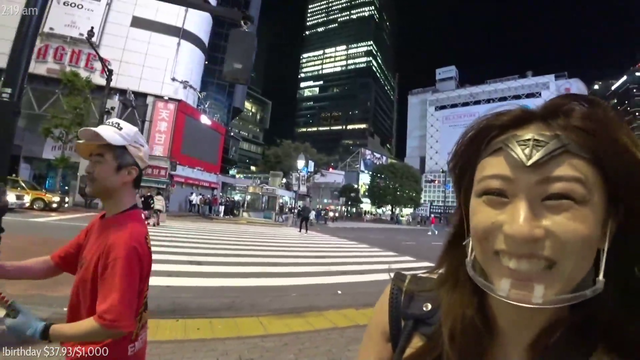 Stalked by Creep with a Katana and Harassed on Halloween Night in Shibuya Japan