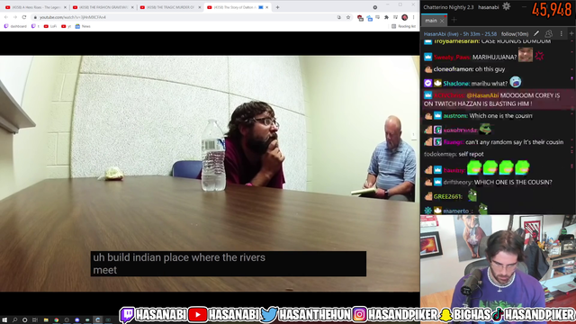 Hasan cant finish a react so tags in his brother Murat.