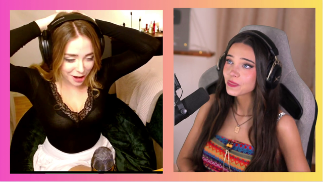 guy just bailed on 2 hot e-girls during a podcast insted of complimenting them OMEGALUL