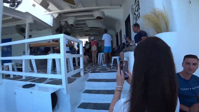 andy's dad comes to visit him in greece