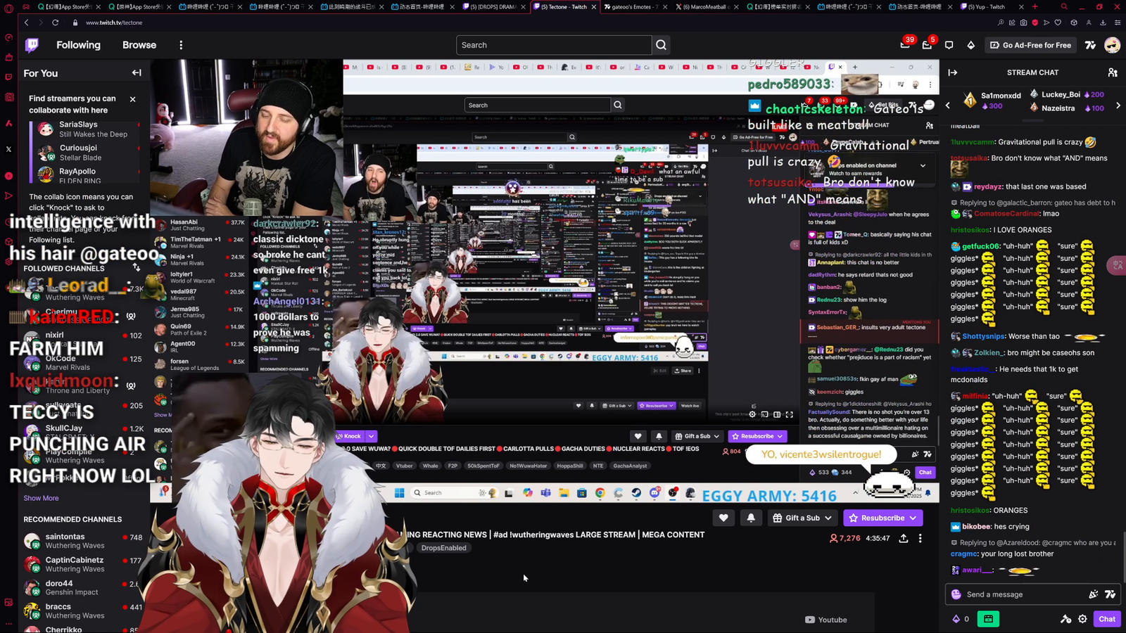 Teccy harrassment again