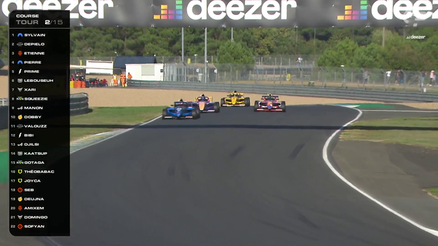 19 men and 3 women french youtuber currently battling in formula 4 under the viewing of 960 000 viewers !