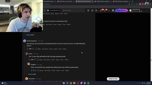 XQC admits they used the info as a weapon
