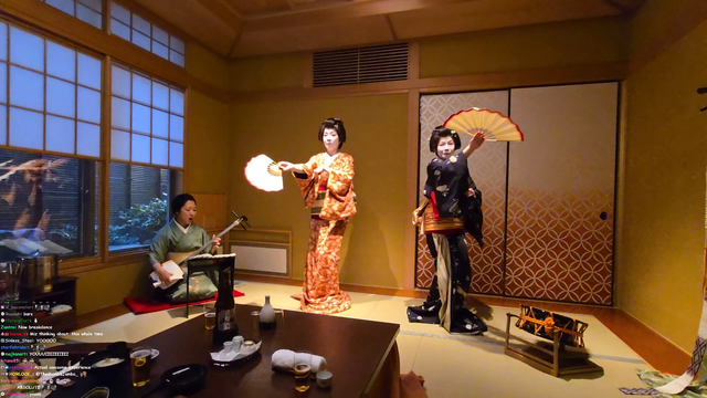 3 Geishas Put on a Performance for Mizkif
