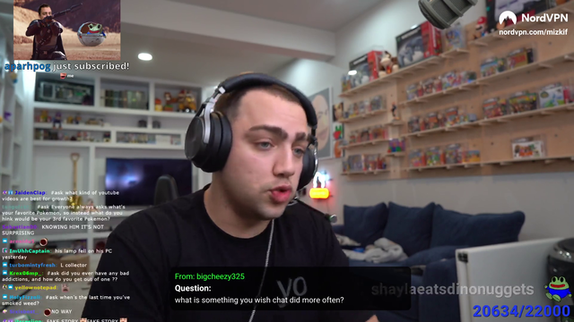 Mizkif about what he wish chat did more often
