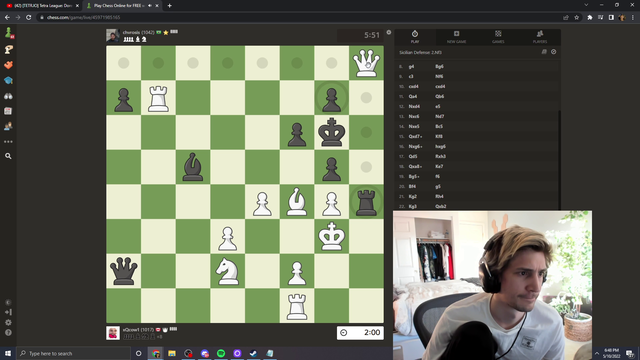 xqc pulls a xqc after winning a chess game