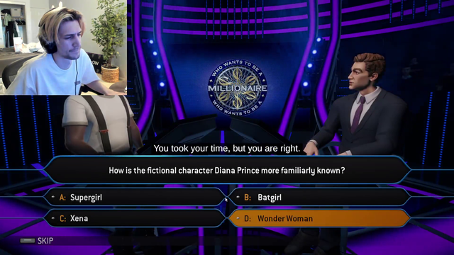 XQC Gets Hardest Question Ever on Millionaire