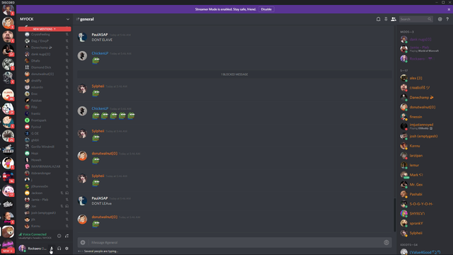 Mitch Jones loses it at discord channel and Trainwrecks