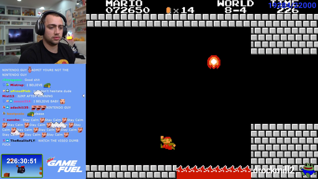 Mizkif finally beats Super Mario Bros on the NES after 7+ Hours of trying