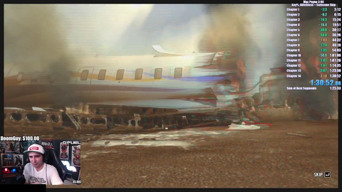 Summit breaks the Max Payne 3 WR speedrun while "practising"