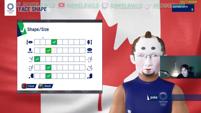 Poke makes his character on Olympic Games