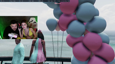 Streamers who met on GTA RP do gender reveal