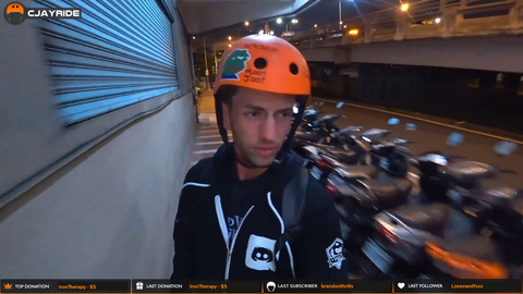 SCOOTER CRASH on CJ stream