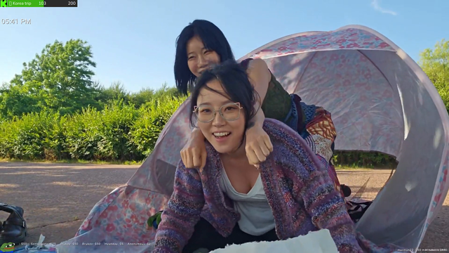 Yuggie and Berry ride the motorcycle