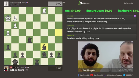 Donator challenges a GM of chess