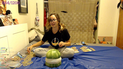 Maya's watermelon explodes