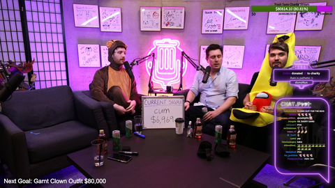 Abroad in Japan Chris is bemused by an oiler on Trash Taste 24hr charity stream