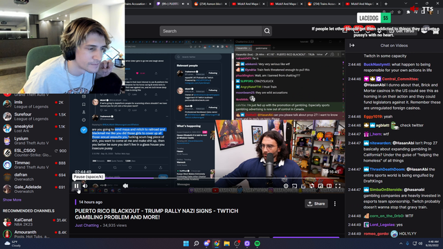 xQc Accidentally Clicks Link in Chat