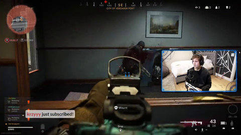 David Dobrik Wins First Warzone Game on Stream