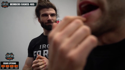 Austin critiques a strongman's workout form