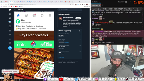 Twitch told Hasan to stop telling people to get a VPN to avoid ads