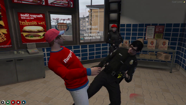 Burgershot security in action
