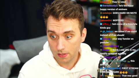 Atrioc takes a rap made by AI and gets an Eminem AI voice to spit it