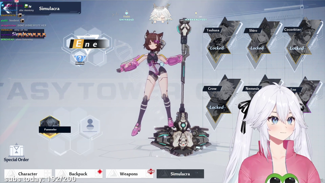 Soda's VTuber avatar is one of the skins in Tower of Fantasy